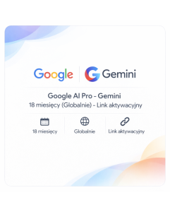 Google AI Pro - Gemini 18 miesięcy (Globalny) - Link aktywacyjny